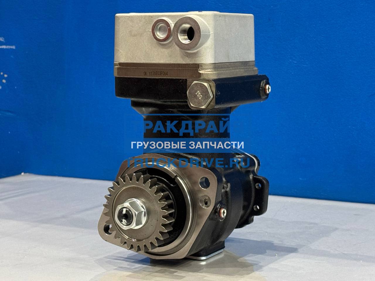 Фото SORL 35091170010 компрессор одноцилиндровый воздушный для Foton Auman с мотором Cummins ISG12