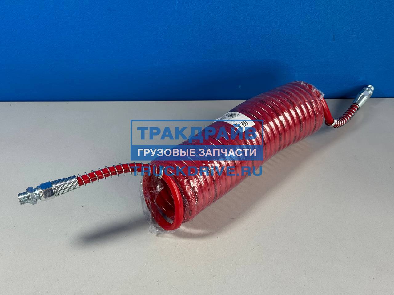 Шланг тормозной КАМАЗ прицепа (красный, спираль ,26 витков, двухслойный L-4,5м, M16*1,5) (37310000005) (SORL)