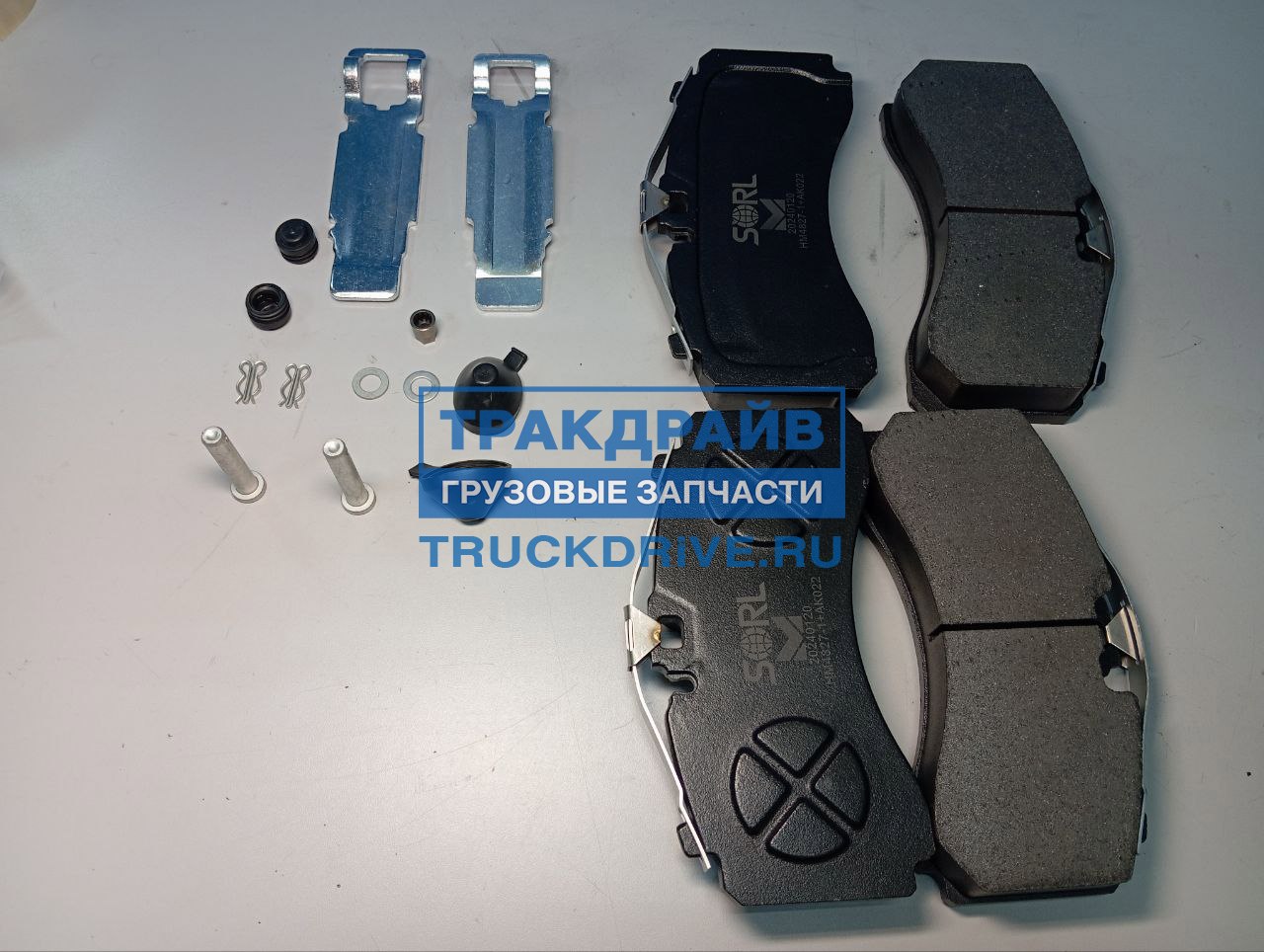 Фото SORL HM48271AK022 колодки тормозные задние дисковые к-кт Knorr ST7 Schmitz 215х107х35 мм