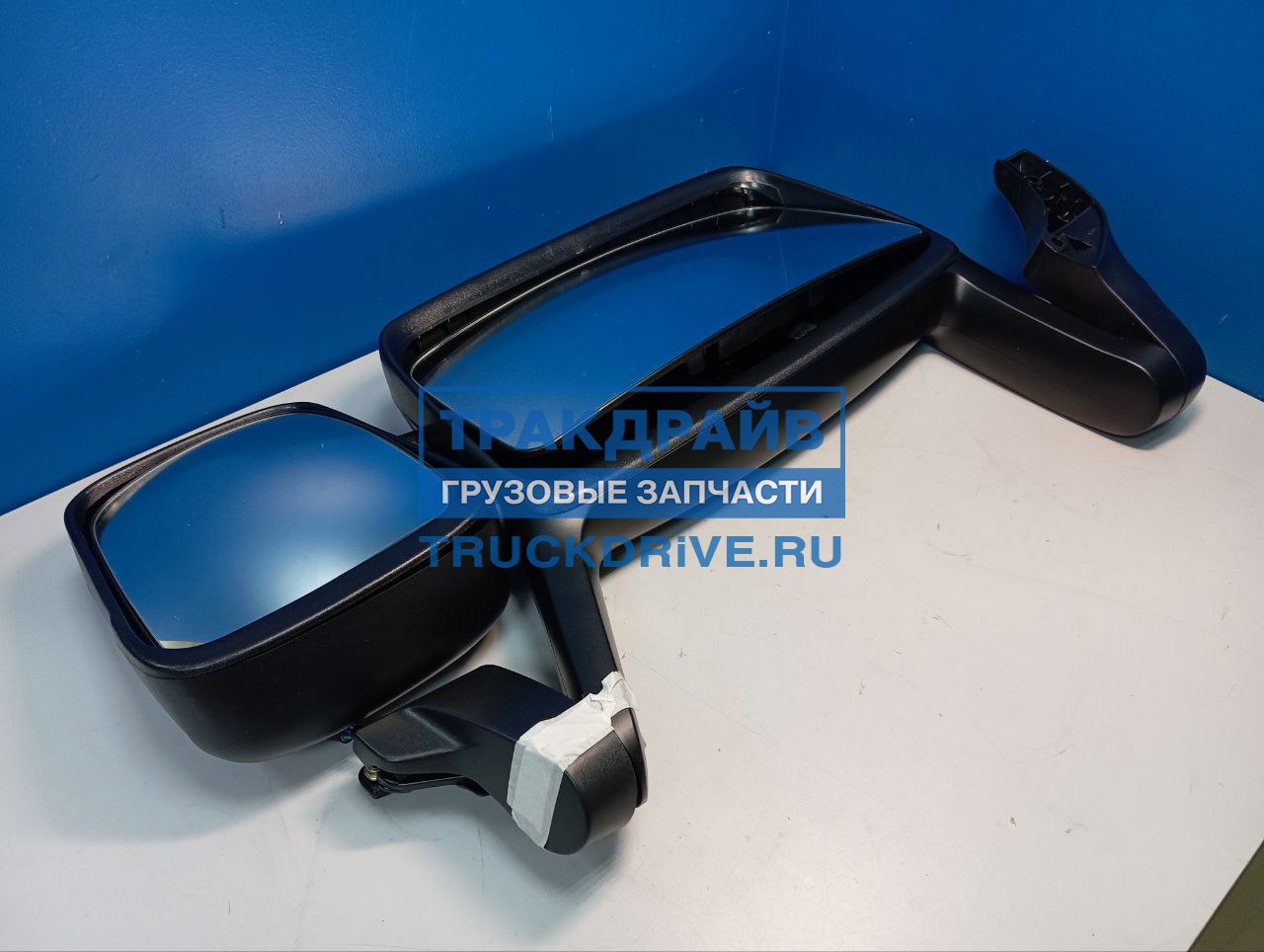 Фото TANGDE TV04B005010 зеркало заднего вида Volvo FH12 FM12 FM9 в сборе левое двойное с подогревом 