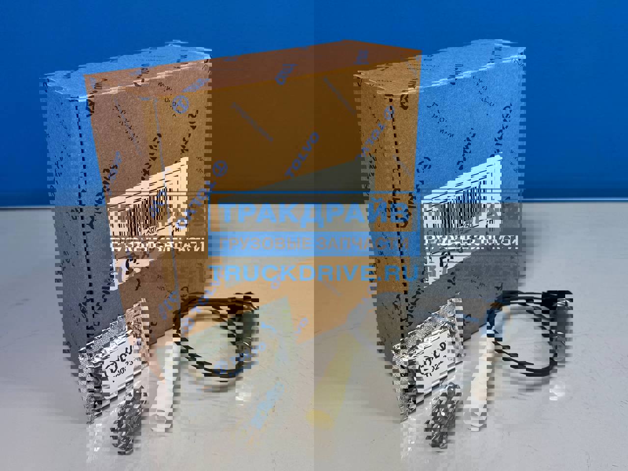 Фото TOLVO T144126K50 датчик ABS оси БПВ угловой 400 мм (датчик, втулка, смазка)