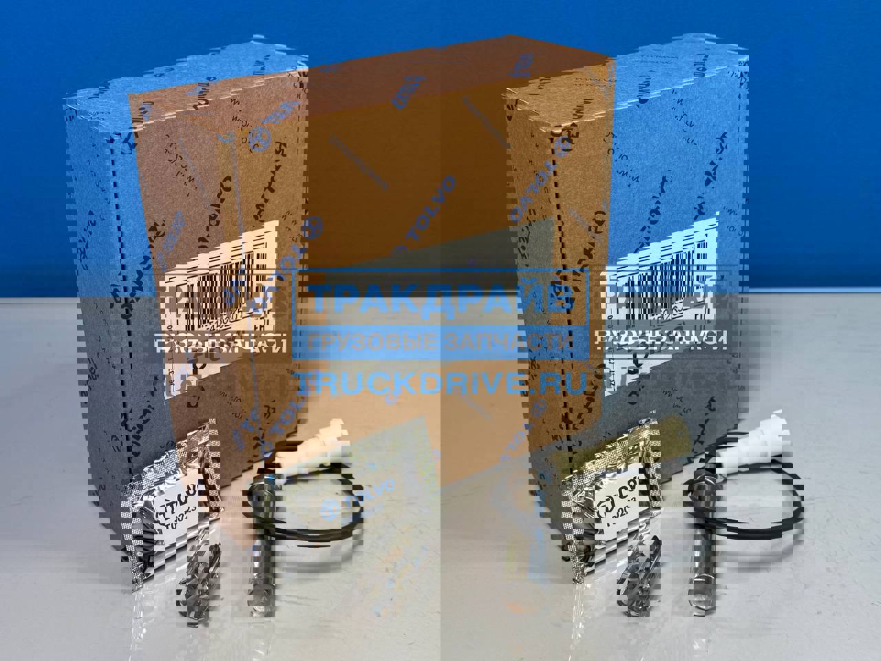 Фото TOLVO T145032K50 датчик АБС L=400 мм. БПВ прямой (датчик, втулка, смазка)