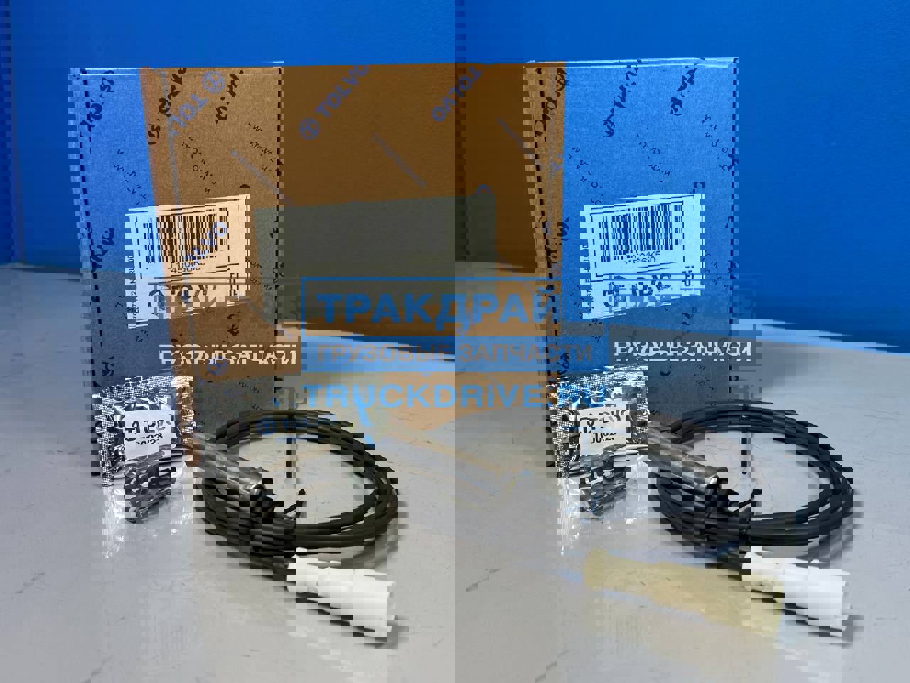 Фото TOLVO T145066K50 датчик вращения колеса (прямой, 1,7м) (датчик, втулка, смазка)