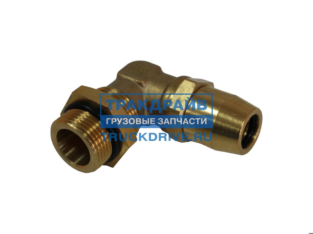 Фото TRF TRF1512212 соединитель Г-обр. M22x1.5-D12x1.5 TRF латунь TRF-тип СОСТАВНОЙ (в уп. 10шт)