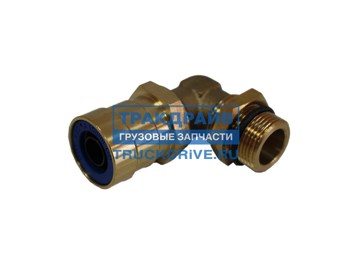 Фото TRF TRF1612215 соединитель Г-обр. M22x1.5-D15x1.5 TRF латунь W-тип СОСТАВН(в уп.10шт) возьми (T