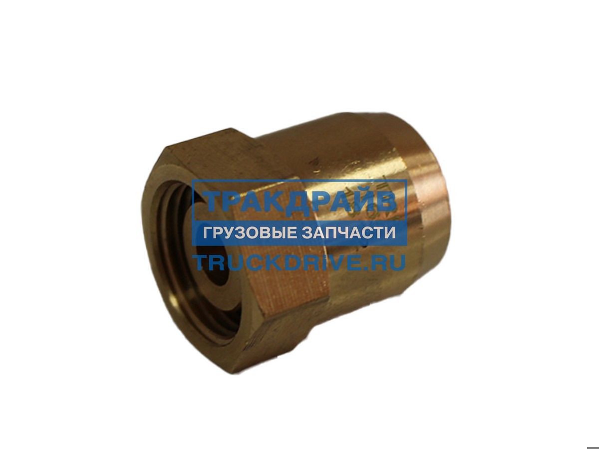 Фото TRF TRF1651812 соединитель прямой F18x1.5-D12x1.5 TRF латунь W-тип (в уп. 10шт) (колокольчик)