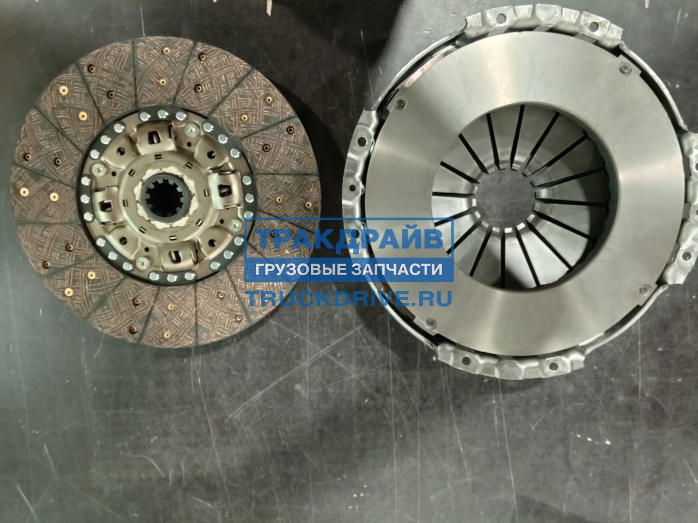 Фото TRIALLI FR0711 сцепление в сборе (без муфты) для грузовиков КамАЗ Компас 12 JAC N120 с двигателем Cummins ISF 3.8