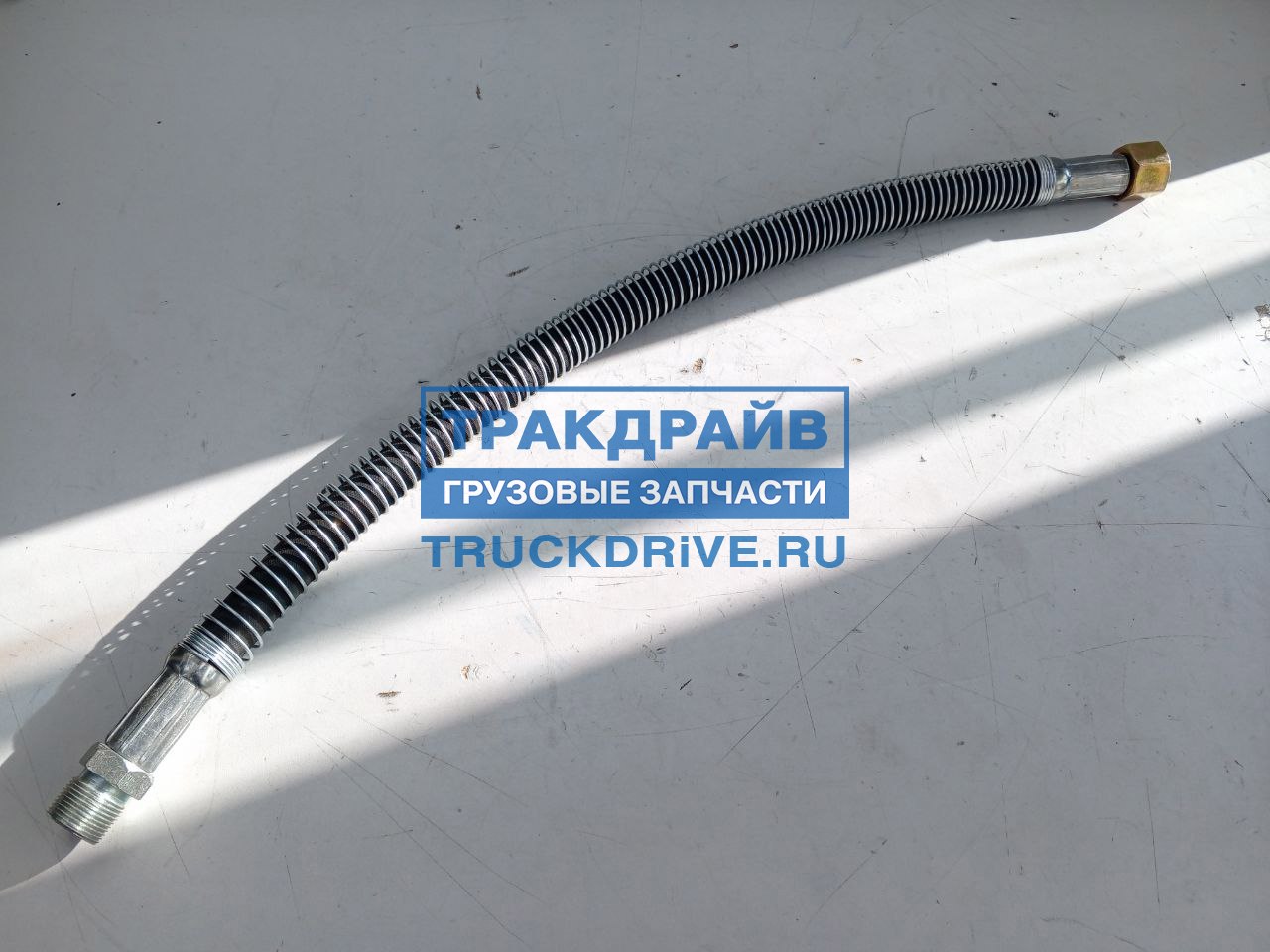 Шланг тормозной КАМАЗ-6520 г/шт (в мет оплетке) (М20/М16) L=820 мм (РинАвтоКам)
