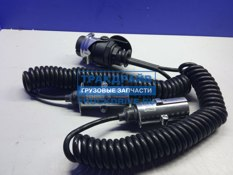 Фото TRUCKTECHNIC WSK1109 кабель спиральный 15 полюсов ADR 2х7 полюсов N+S ISO7638 ISO1185