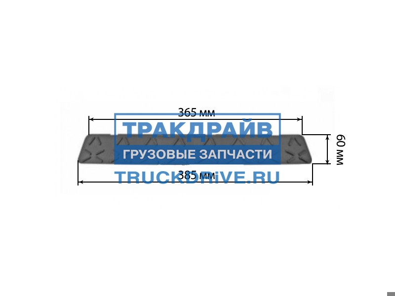 Накладка ступени бампера центральная короткая T340067 ТСП купить недорого