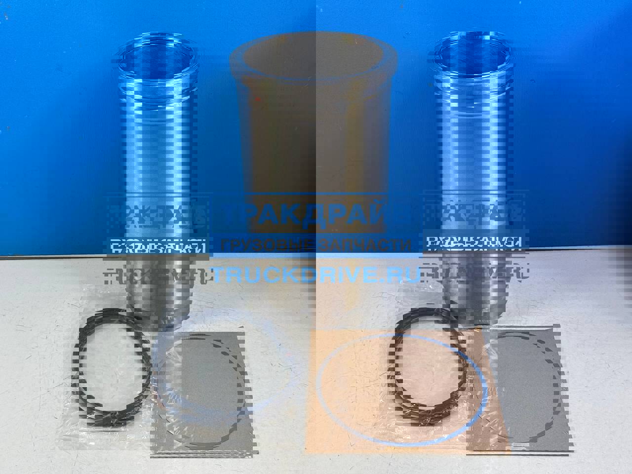 Фото WELLFAR 003311131000 гильза цилиндра 128 мм для Mercedes Axor мотор OM457. с огневым кольцом 6.5 мм.