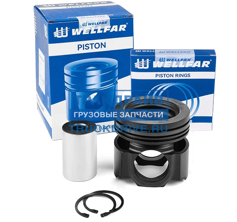 Фото WELLFAR 008809762000 поршень в сборе с поршневыми кольцами, изготовленными по технологии DLC (а