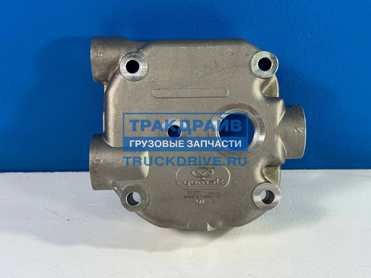 Фото YUMAK 01077 головка блока компрессора для Mercedes 3031 с моторами OM401 447 D=100 мм