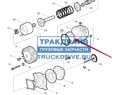 Кольцо уплотнительное заслонки горного тормоза грузовиков Рено и Вольво 1638052
