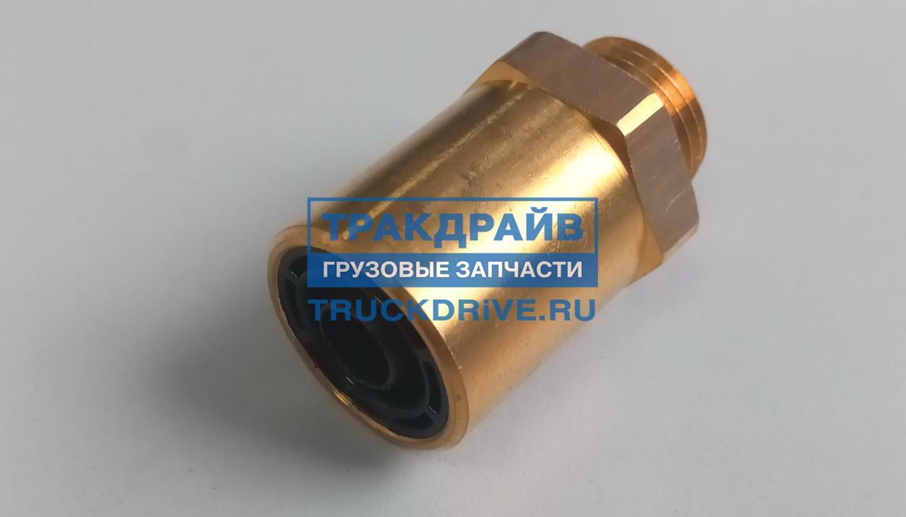 Переходник трубка 12 мм M16x1.5 металлический 2500120901615